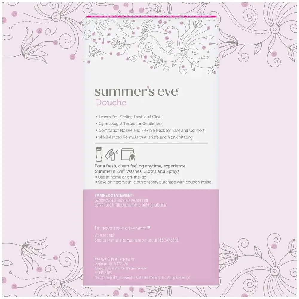 Summer's Eve Island Splash Cleansing Douche 2ct pH Balanced 4.5 oz Each